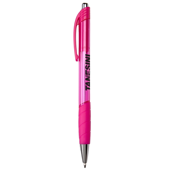 Plunger action black ink, medium point ballpoint pen features a cool... from ASI 52840 Evans Manufacturing