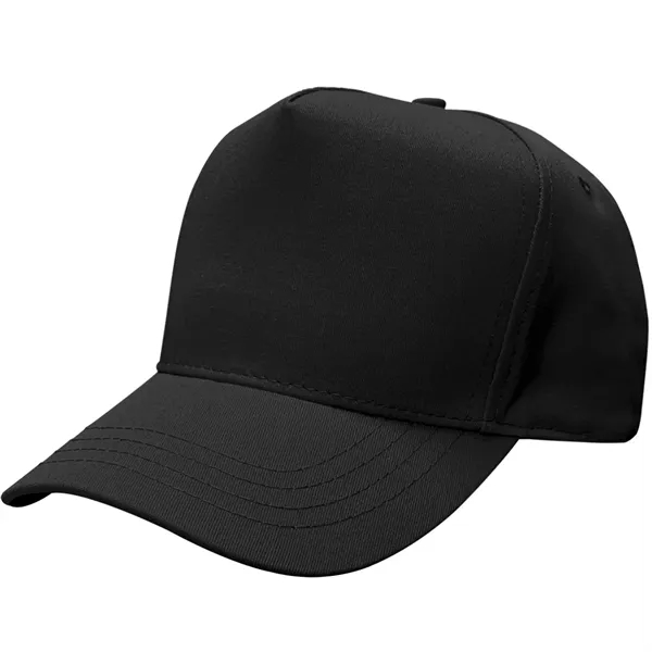 5 Panel structured cap with plastic snap closure.... from ASI 43456 CF Headwear