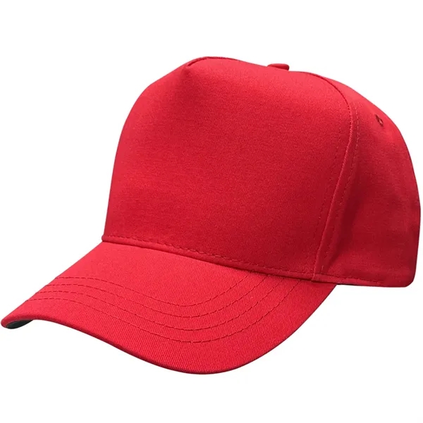 5 Panel structured cap with plastic snap closure.... from ASI 43456 CF Headwear