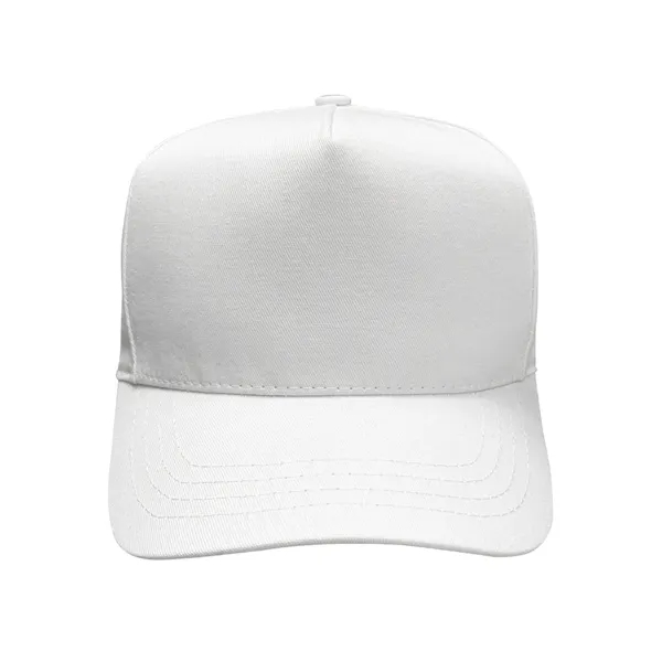 5 Panel structured cap with plastic snap closure.... from ASI 43456 CF Headwear