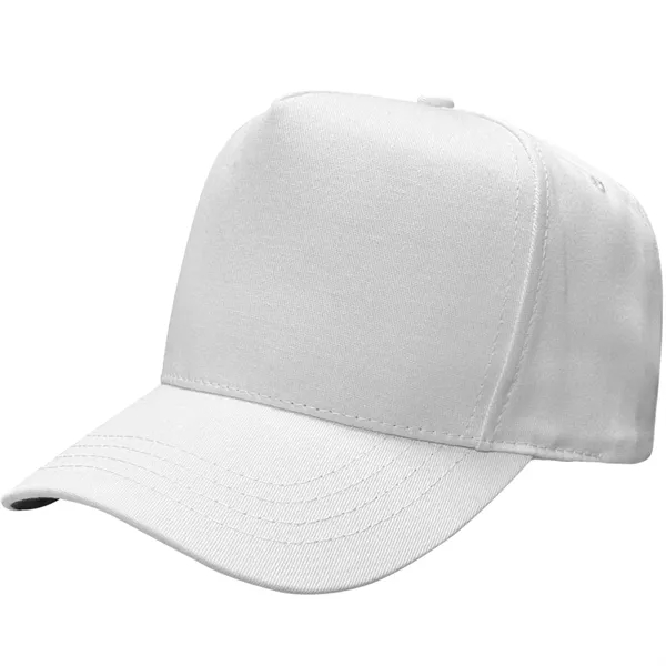 5 Panel structured cap with plastic snap closure.... from ASI 43456 CF Headwear