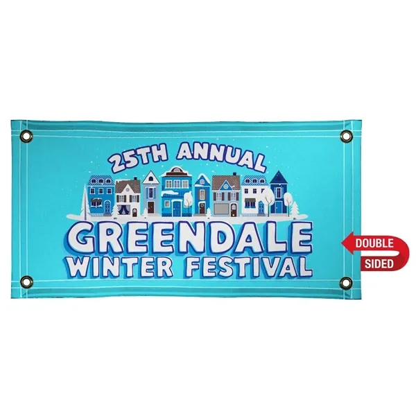 2' x 4' banner made of 18 oz. opaque scrim vinyl... from ASI 87188 Showdown Displays
