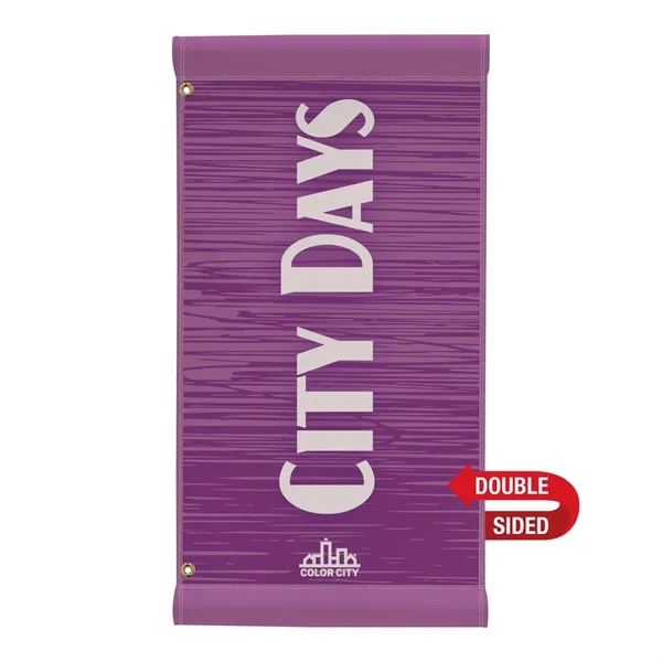 18" x 36" high-quality fabric banners with 3" pole pockets, two... from ASI 87188 Showdown Displays