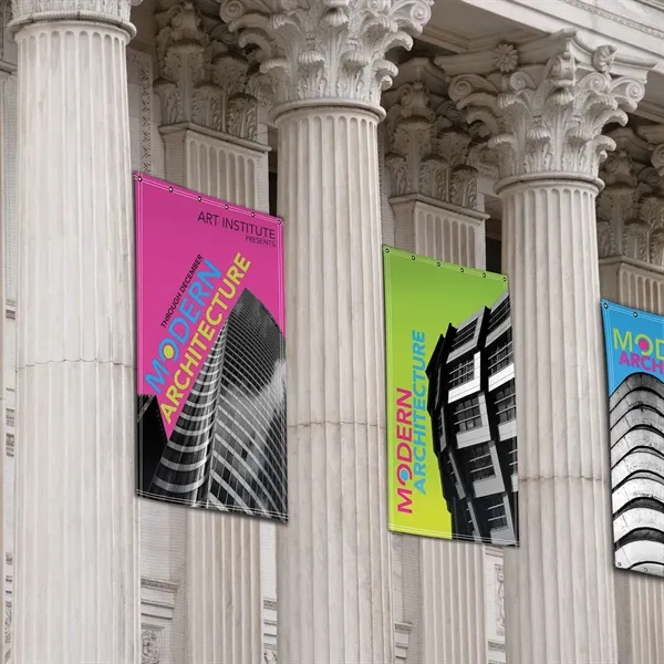 2' x 6' banner made of 18 oz. opaque scrim vinyl... from ASI 87188 Showdown Displays