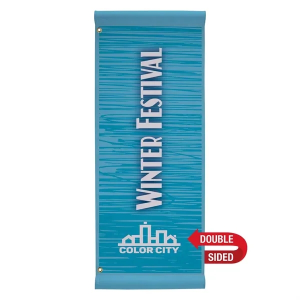 18" x 48" high-quality fabric banners with 3" pole pockets, two... from ASI 87188 Showdown Displays