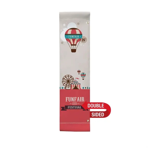 24" x 96" vinyl banner with 3" pole pockets and double-sided... from ASI 87188 Showdown Displays