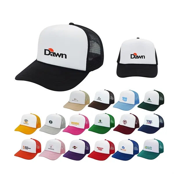 2 Color Mesh Trucker Cap with Snap Closure... from ASI 31517 Admart Products