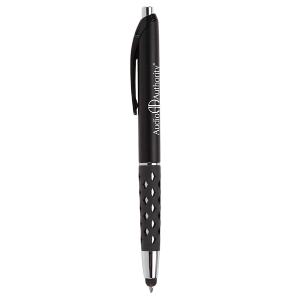 Capacitive stylus pen with medium point ballpoint, and high quality ink.... from ASI 52840 Evans Manufacturing