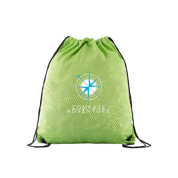 Sports jersey mesh backpack with drawstring closure, spacious compartment and adjustable... from ASI 34063 alphabroder