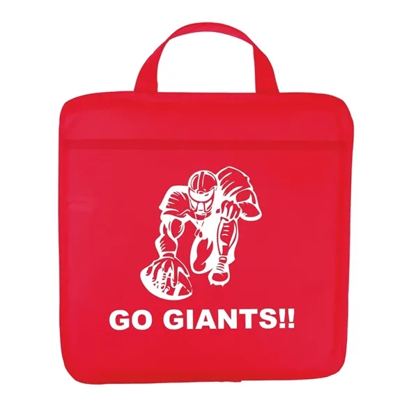 Non-woven, water-resistant stadium cushion with front pocket and carry handle.... from ASI 34063 alphabroder