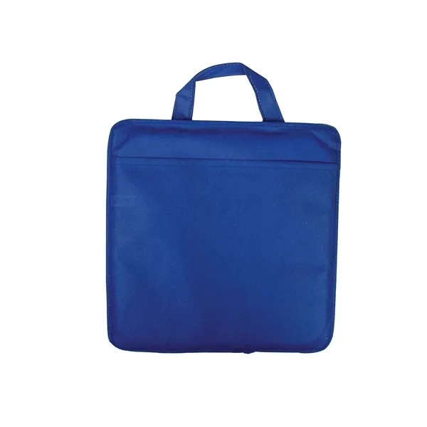 Non-woven, water-resistant stadium cushion with front pocket and carry handle.... from ASI 34063 alphabroder