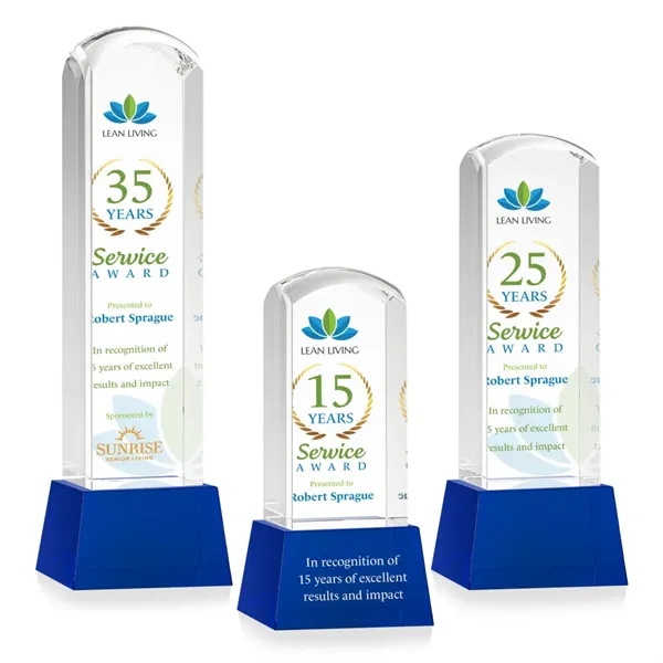Silkwood VividPrint™ Award on Base - Blue... from ASI 84592 St Regis Group / St Regis