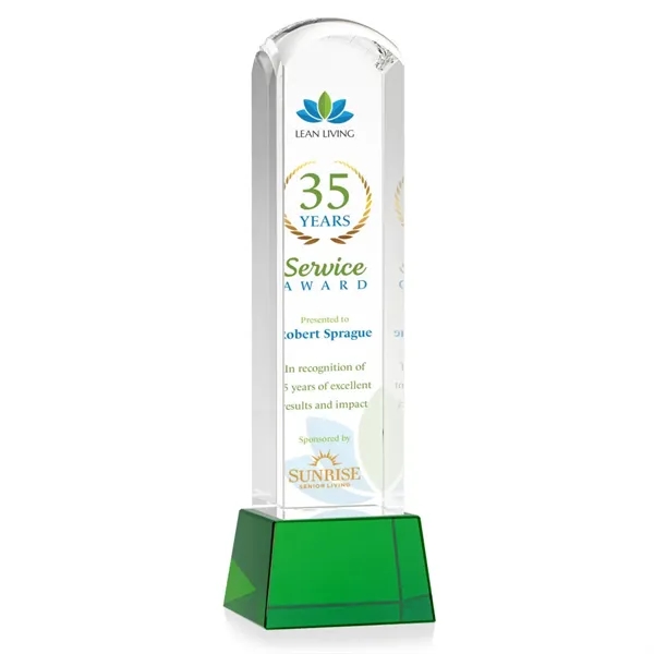 Silkwood VividPrint™ Award on Base - Green... from ASI 84592 St Regis Group / St Regis