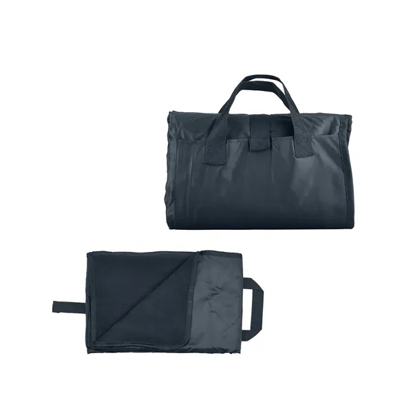 50" x 60" foldable picnic blanket made of double-sided polyester/fleece; folds... from ASI 34063 alphabroder