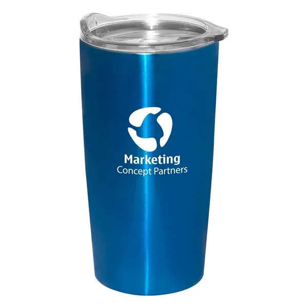 20 oz. vacuum insulated double wall stainless steel tumbler with spill-resistant... from ASI 34063 alphabroder