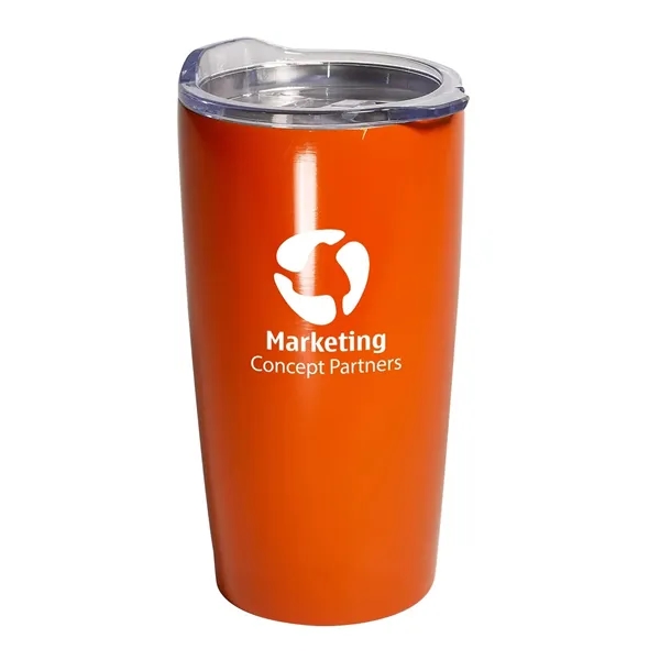 20 oz. vacuum insulated double wall stainless steel tumbler with spill-resistant... from ASI 34063 alphabroder