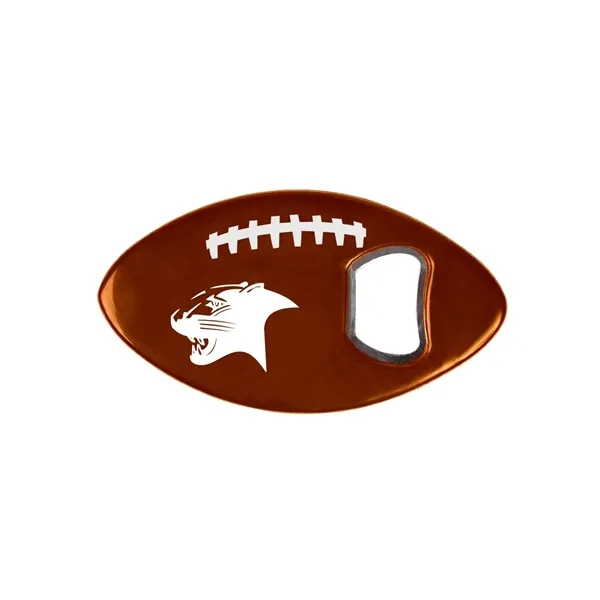 0.17" x 2.33" x 4.33" ABS plastic football-shaped bottle opener.... from ASI 34063 alphabroder
