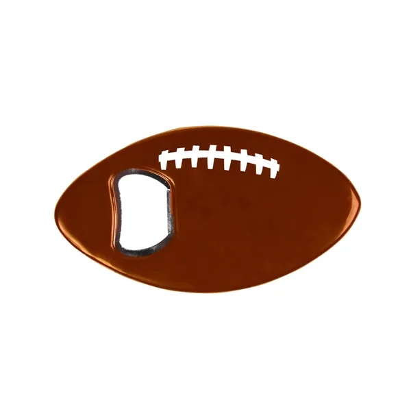 0.17" x 2.33" x 4.33" ABS plastic football-shaped bottle opener.... from ASI 34063 alphabroder
