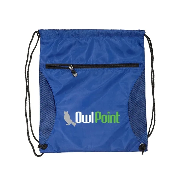 14" x 16.5" drawstring backpack made of 210 denier polyester with... from ASI 34063 alphabroder