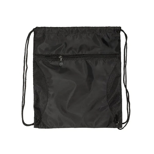 14" x 16.5" drawstring backpack made of 210 denier polyester with... from ASI 34063 alphabroder