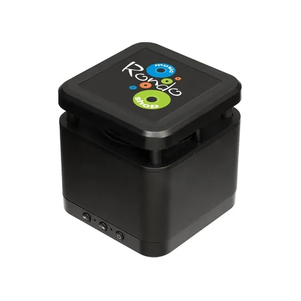 2.375" x 2.5" x 2.375" ABS plastic and aluminum wireless charging... from ASI 34063 alphabroder