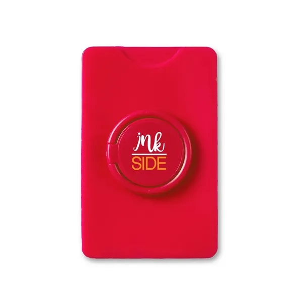 Card holder with a removable adhesive and a ring stand.... from ASI 34063 alphabroder