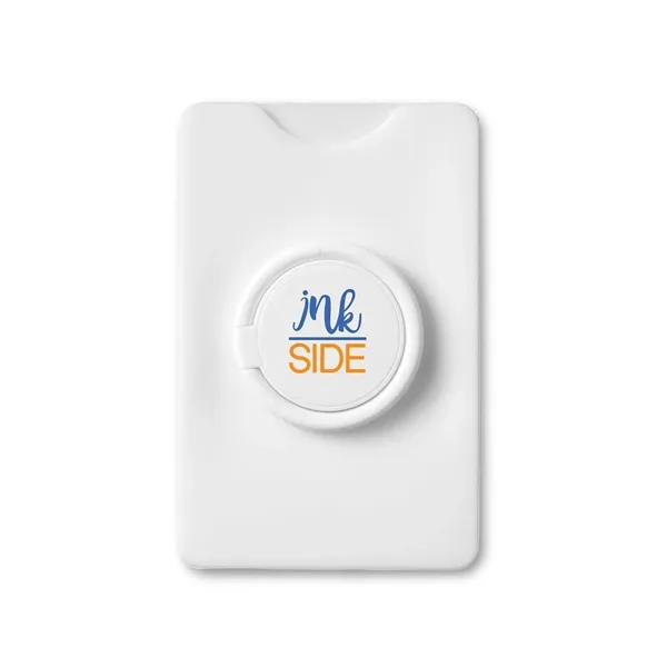 Card holder with a removable adhesive and a ring stand.... from ASI 34063 alphabroder