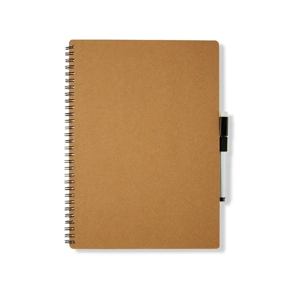 Dry-erase notebook with a cardboard cover, spiral binding, 8 whiteboard panels,... from ASI 34063 alphabroder