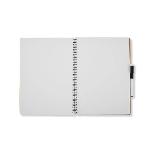 Dry-erase notebook with a cardboard cover, spiral binding, 8 whiteboard panels,... from ASI 34063 alphabroder