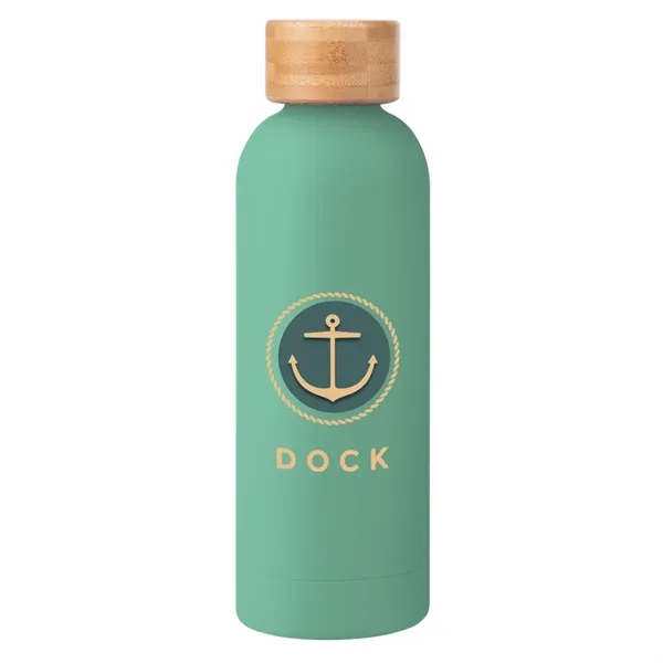 17 oz. double-wall insulated stainless steel bottle with rubberized finish, wide... from ASI 61125 Hit Promotional Products / Hit®