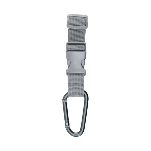 Adjustable buckle strap with removable carabiner attachment.... from ASI 61125 Hit Promotional Products / Hit®