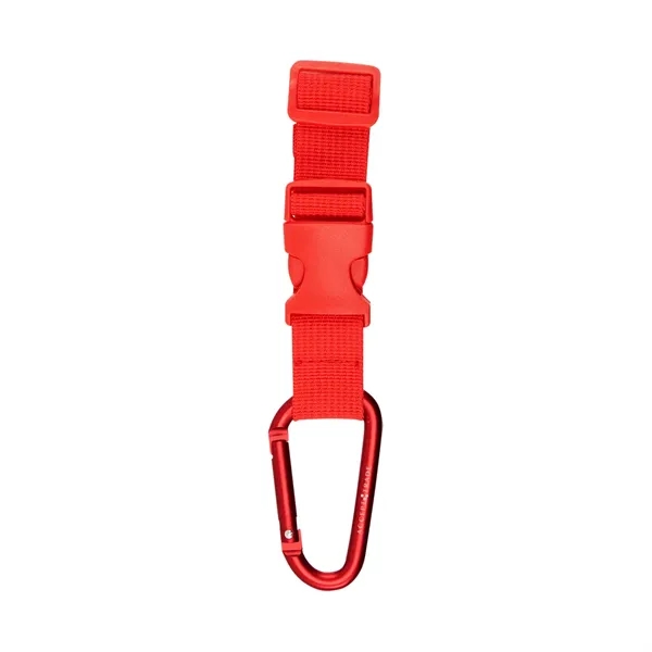 Adjustable buckle strap with removable carabiner attachment.... from ASI 61125 Hit Promotional Products / Hit®