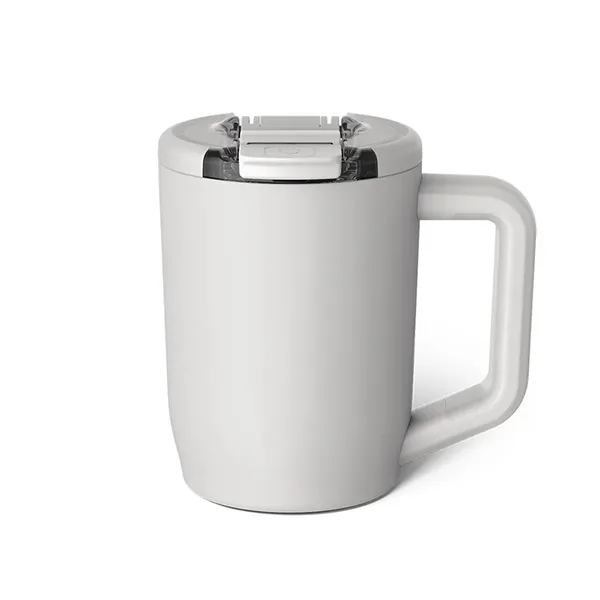 15 oz, insulated travel mug made of stainless steel with spill-resistant... from ASI 61125 Hit Promotional Products / Hit®