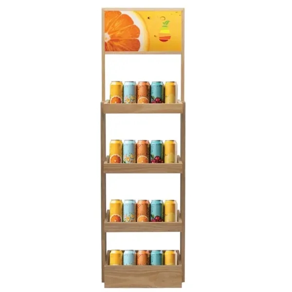 4-Shelf Wood Display Stand.... from ASI 76730 Peerless Umbrella Co Inc