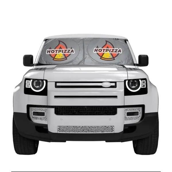 SUV-sized Dual Panel Sunshade, made from durable silver-coated 190T polyester.... from ASI 76730 Peerless Umbrella Co Inc