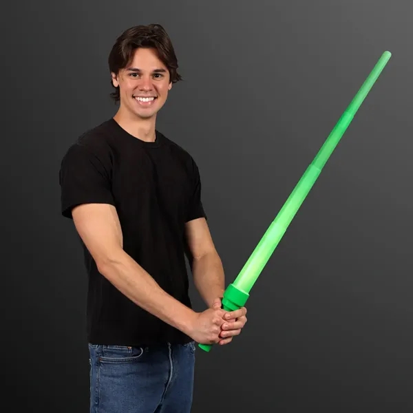 Green Saber Expandable Light Swords; Blank and Imprinted Pricing... from ASI 34194 ALightPromos / Alight Promotional Products
