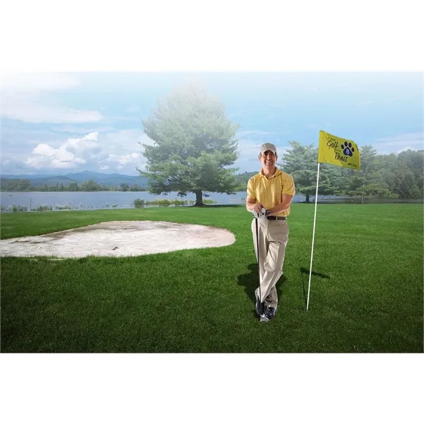 Nylon golf flag with double-sided graphics.... from ASI 87188 Showdown Displays