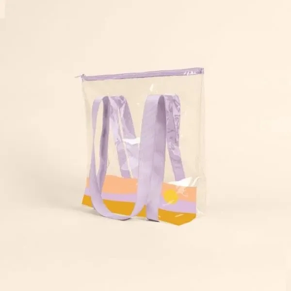 Large, gusseted, two-handled tote with zipper closure that measures 17.5" W... from ASI 74710 Numo