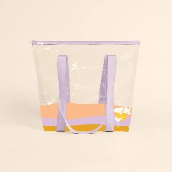 Large, gusseted, two-handled tote with zipper closure that measures 17.5" W... from ASI 74710 Numo