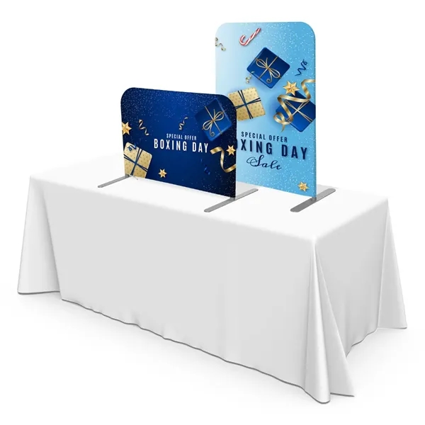Tabletop Displays, 6 sizes w/Aluminum frame, full color imprint on front... from ASI 49891 Discount Marketing Products / DMP