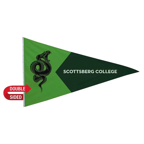 5' x 8' nylon pennant flag with canvas header, brass grommets... from ASI 87188 Showdown Displays