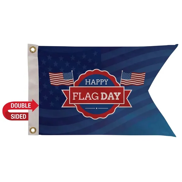 12" x 18" nylon guidon flag with swallow-tail fly end, canvas... from ASI 87188 Showdown Displays