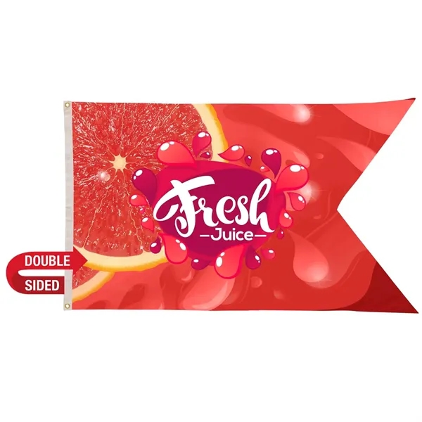 6' x 10' nylon guidon flag with swallow-tail fly end, canvas... from ASI 87188 Showdown Displays