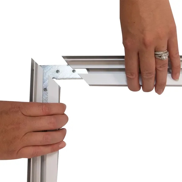 23.5" x 73.125" x 23.5" heavy duty aluminum standing display with... from ASI 87188 Showdown Displays