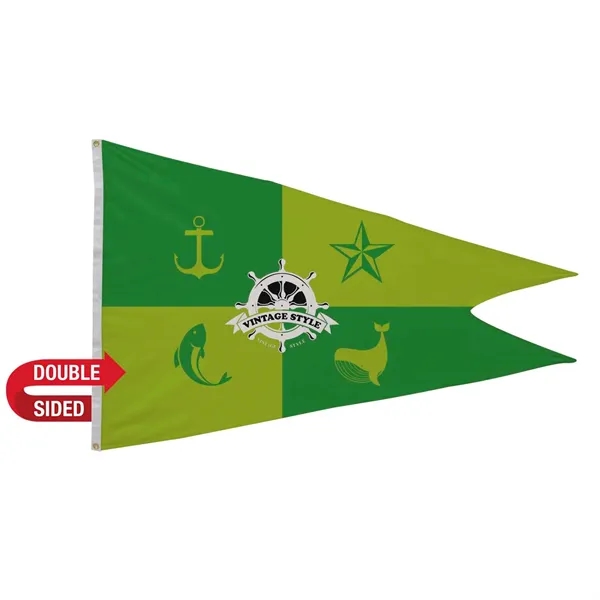 4' x 6' nylon burgee flag with canvas heading, brass grommets... from ASI 87188 Showdown Displays