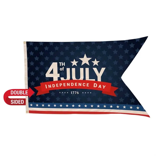 3' x 5' nylon guidon flag with swallow-tail fly end, canvas... from ASI 87188 Showdown Displays