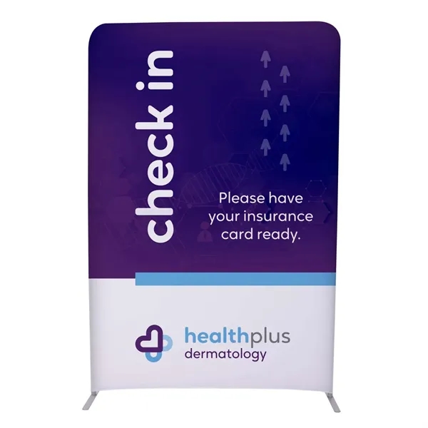 5'W x 90"H straight wall kit with double-sided graphics on the... from ASI 87188 Showdown Displays