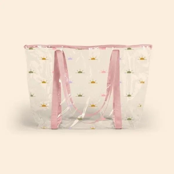 Large tote made of clear vinyl with exterior gusset and zipper... from ASI 74710 Numo