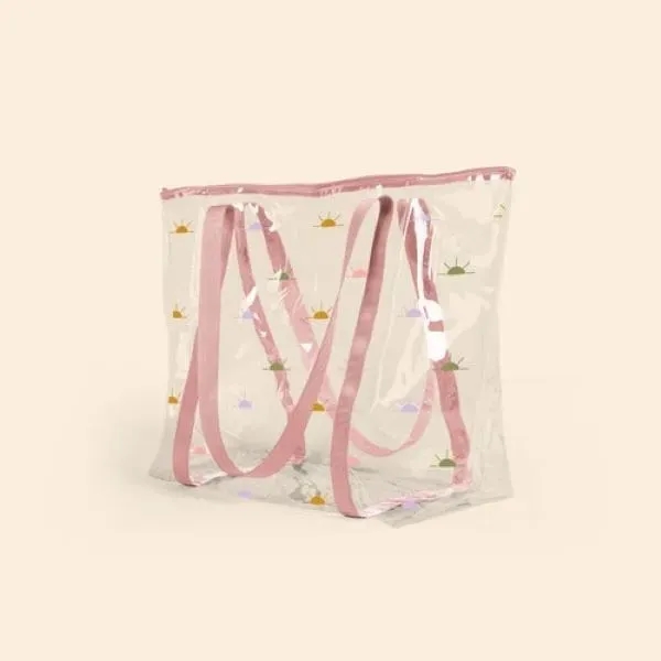 Large tote made of clear vinyl with exterior gusset and zipper... from ASI 74710 Numo