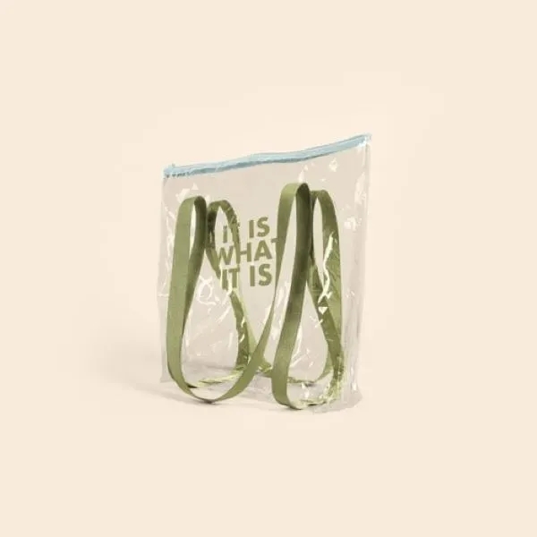 Large, gusseted, two-handled tote with zipper closure that measures 15" W... from ASI 74710 Numo